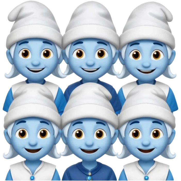 10 pitufos y asrael emoji