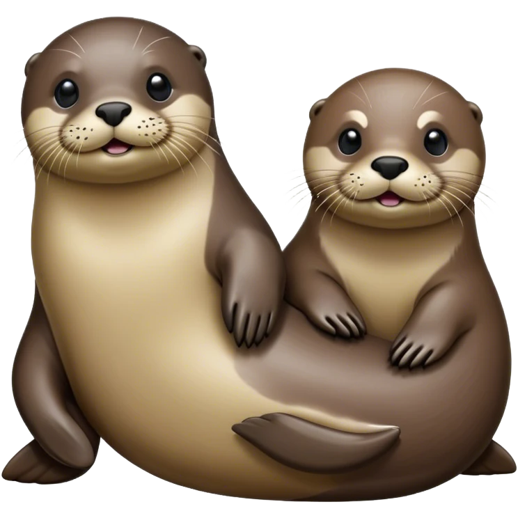 Seal and otter emoji