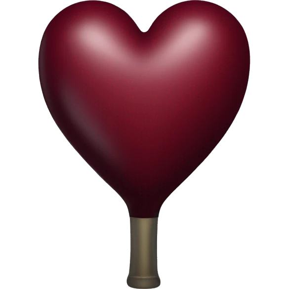 Wine red heart emoji