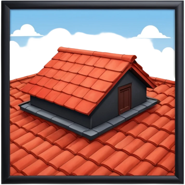 A roof on the planet emoji