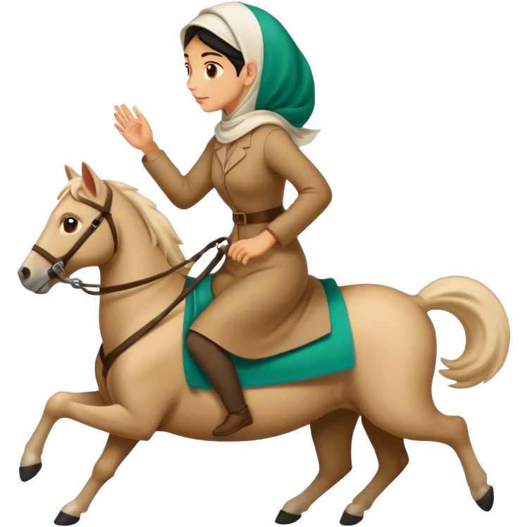 убегающие иранцы, в полный рост, в профиль emoji