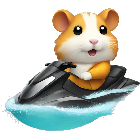 hamster on jetski emoji