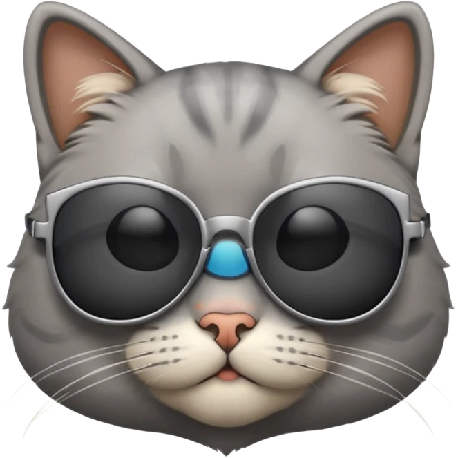 Cat wearing sunglasses emoji