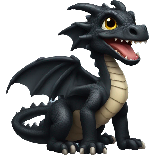 Baby black dragon  emoji