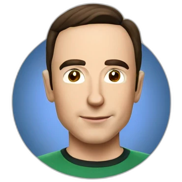 Sheldon Cooper déguisé flash emoji
