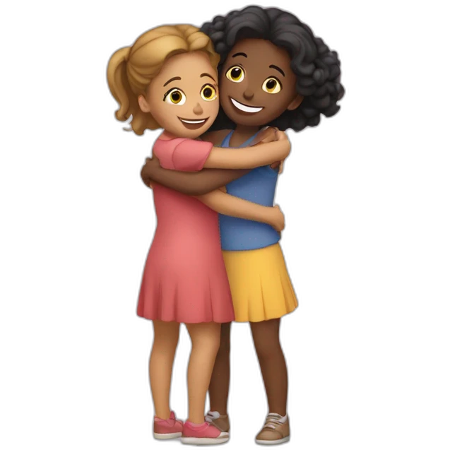 hug-two-girls emoji