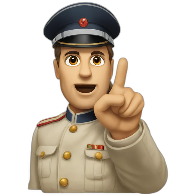Mussolini che saluta con la mano emoji
