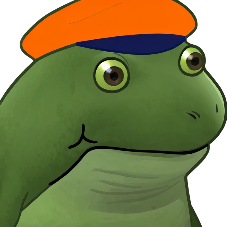 bufo with orange cap emoji