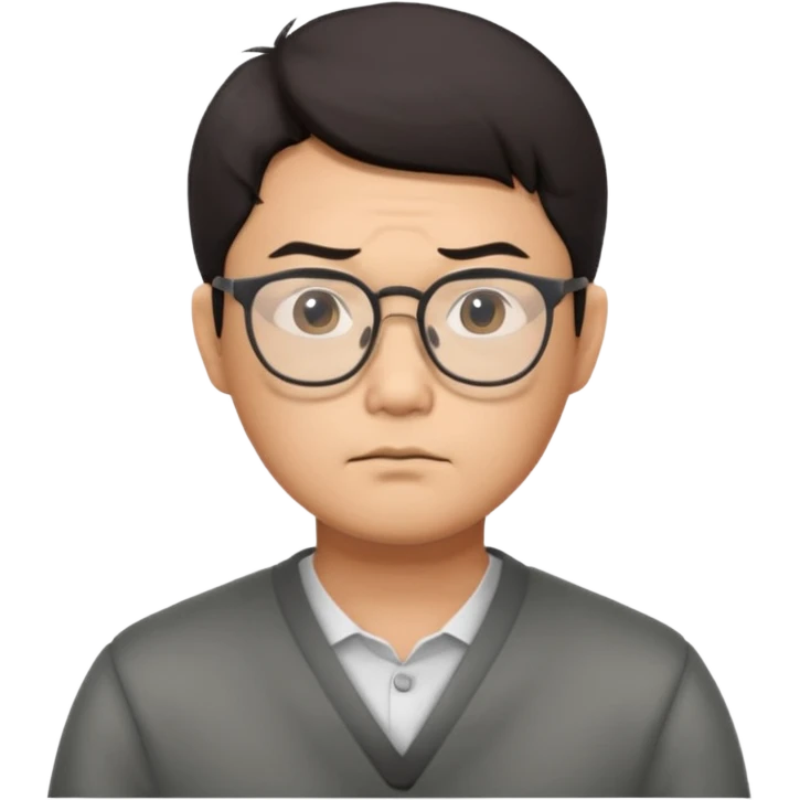 gözlüklü samuray emoji