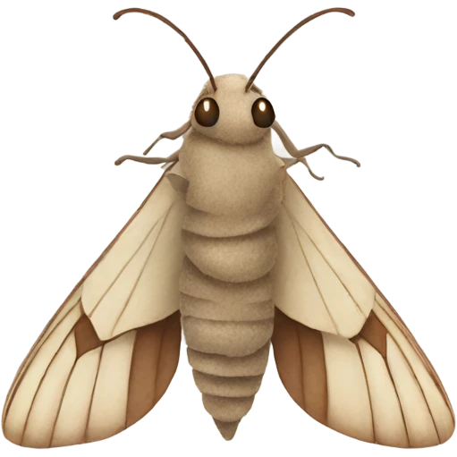 moth Man, image flying ￼ emoji