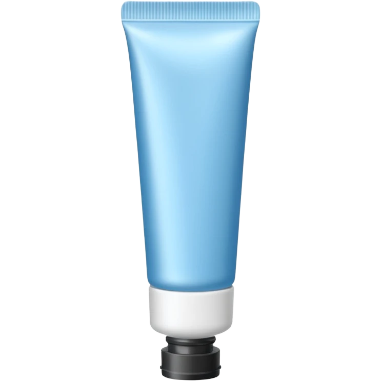 ointment tube light blue and white emoji