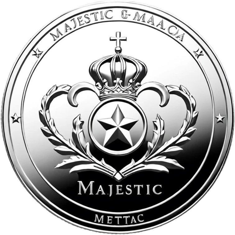 розовая монета в середине её надпись "Majestic" emoji