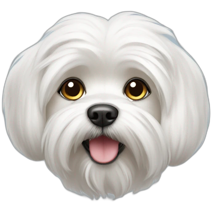Maltese dog emoji