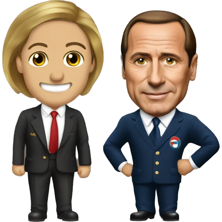 skipper with berlusconi emoji