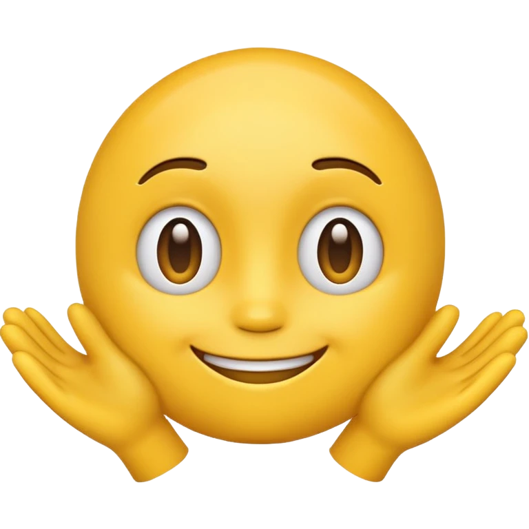 yellow emoji head friendly shrug emoji