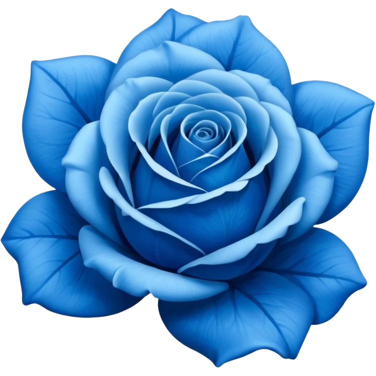Blue rose emoji