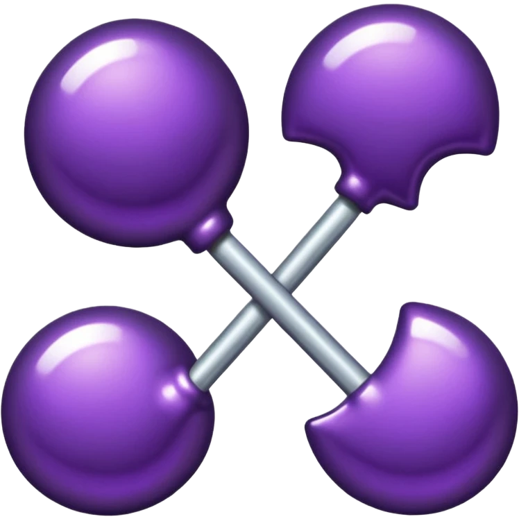 dark purple metallic candy emoji