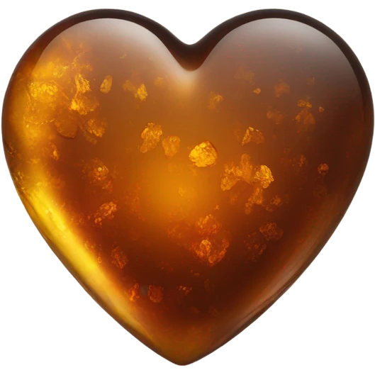 Plain Amber heart emoji