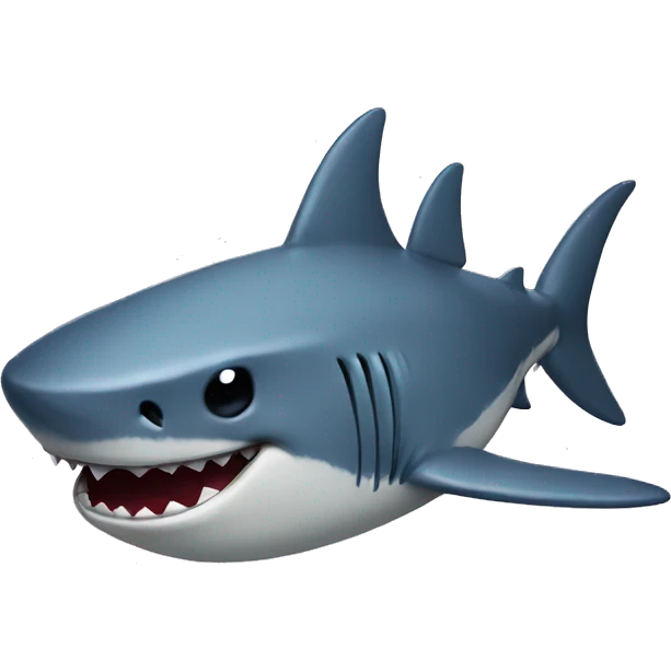 Sad shark emoji