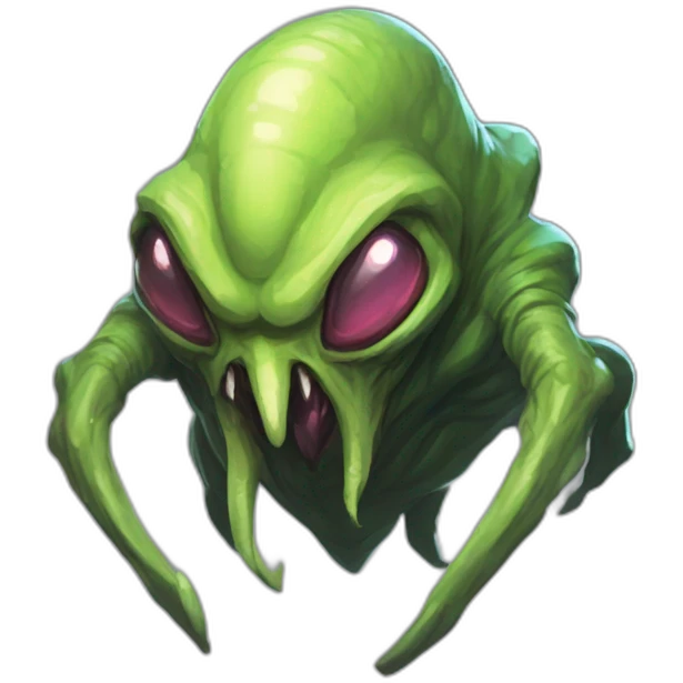 alien creature scifi roguelike rpg style inspired by slay thee spire monster desing for in-game use emoji