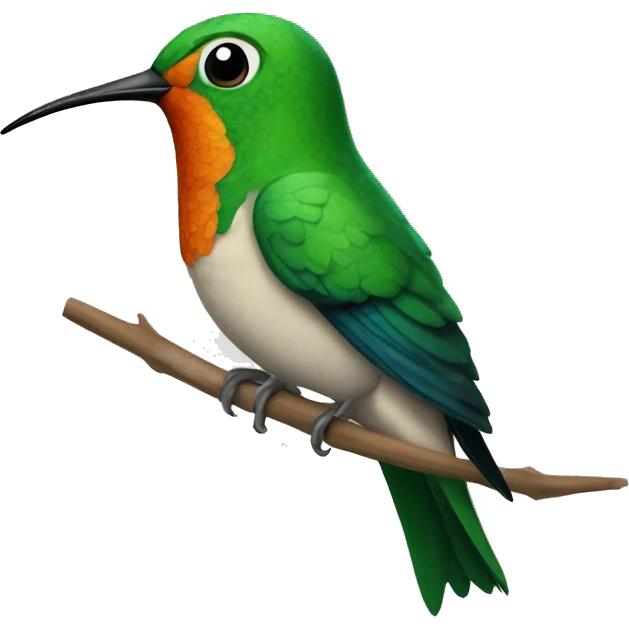 emoji de un colibrí bostezando  emoji