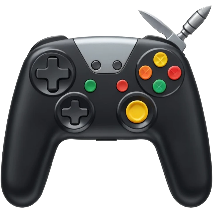 Gaming controller, knife emoji