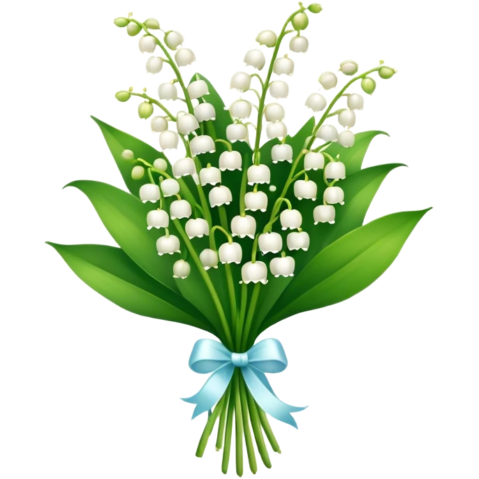 Lilly of the valley bouquet  emoji
