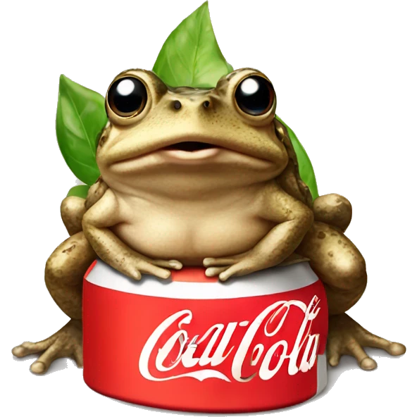toad with coca cola emoji