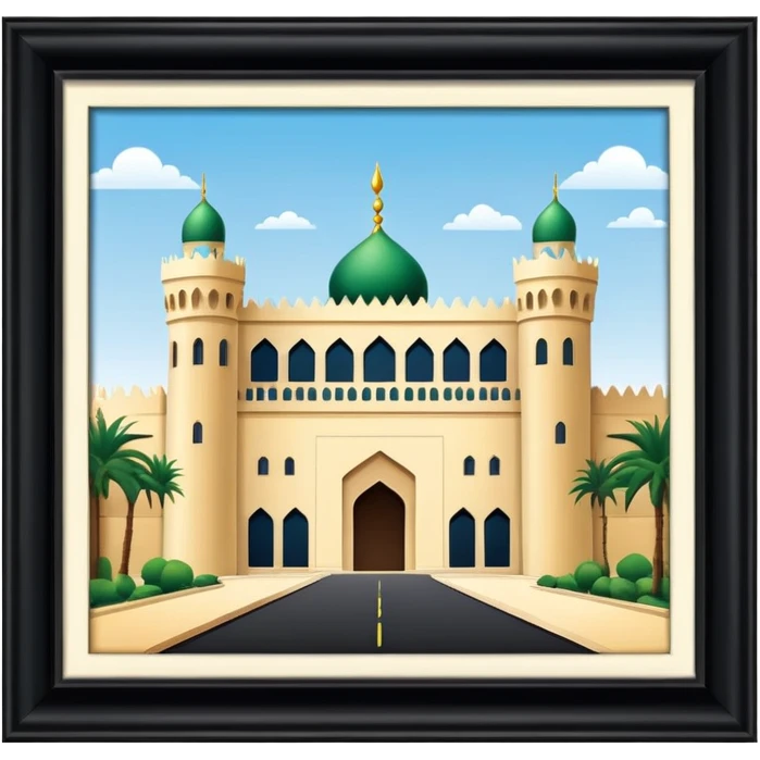 the prince's palace in Riyadh. emoji