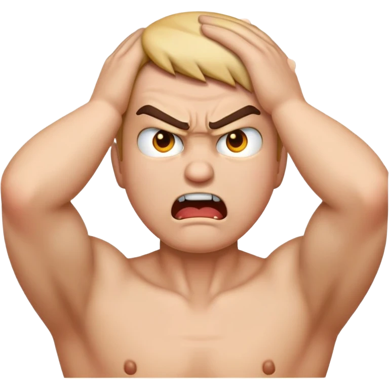 hands holding neck angry emoji emoji