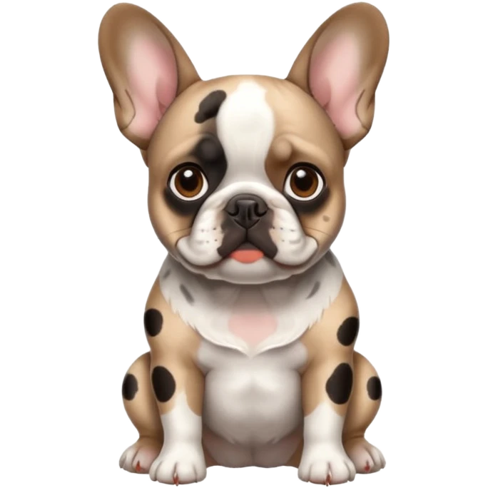 Bouledogue français merle emoji