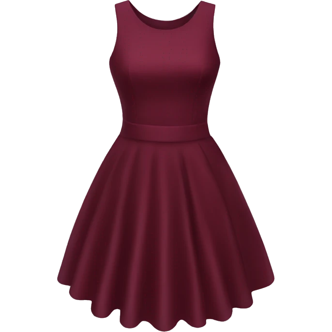 Burgundy cocktail dress emoji