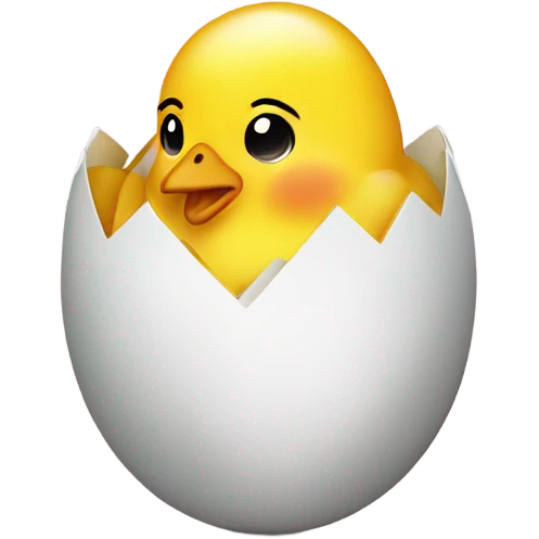chick in easter egg emoji