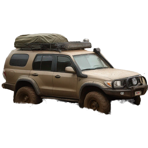 4wd with lots of mud emoji
