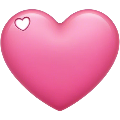 Розовое сердце emoji