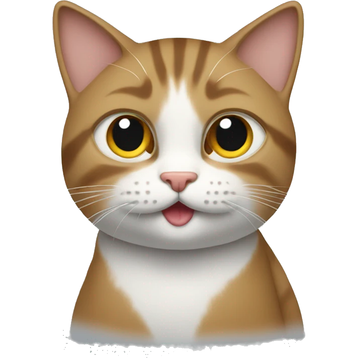Un chat qui chante emoji