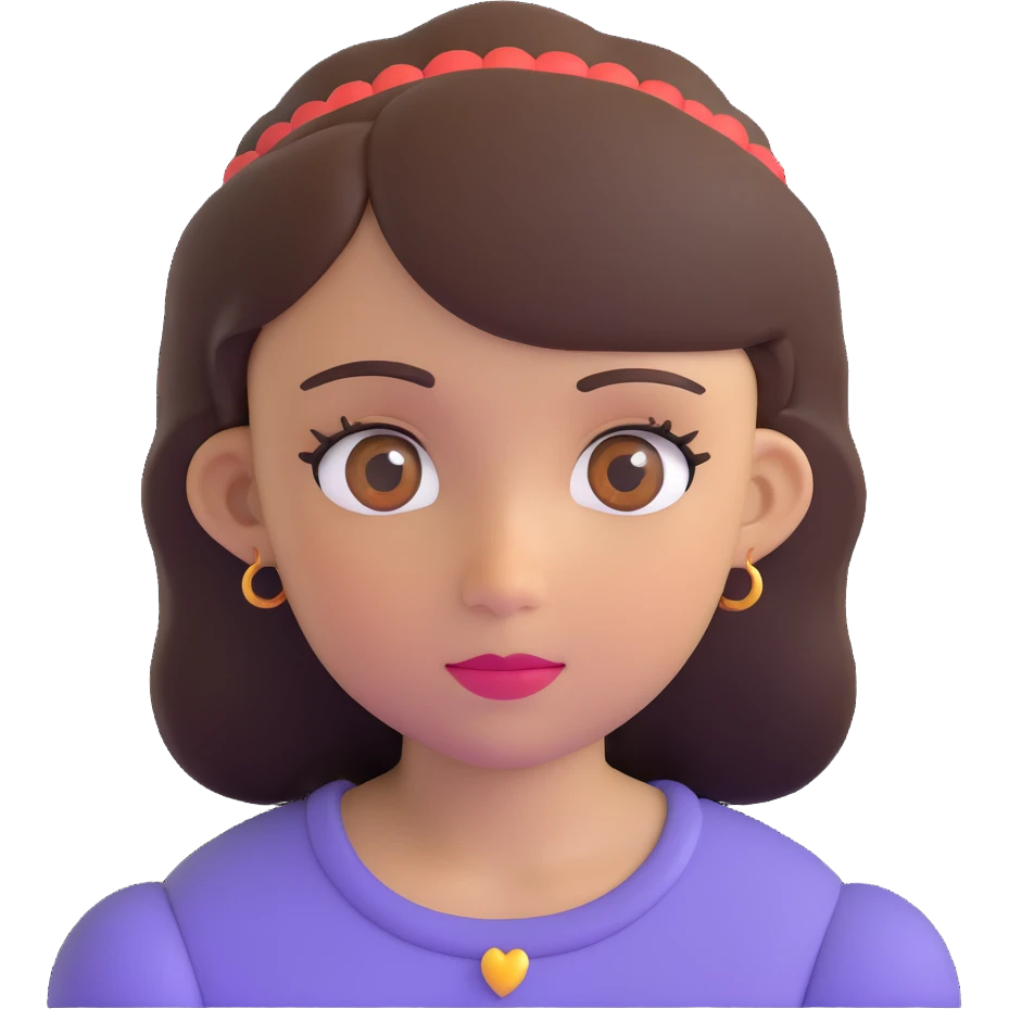 black girl with brown eyes emoji