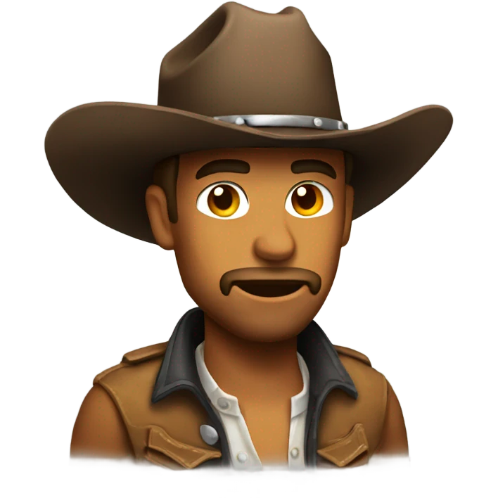 Sweaty cowboy emoji