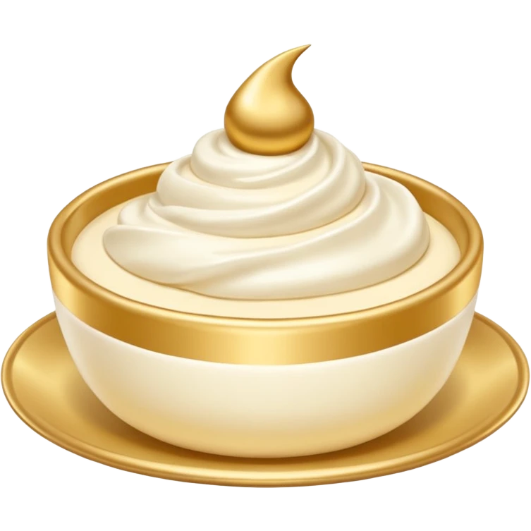 crème avec ecriture emoji