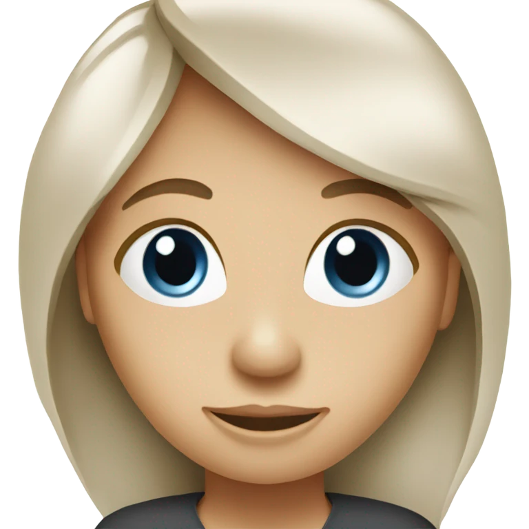 White woman holding a resume emoji