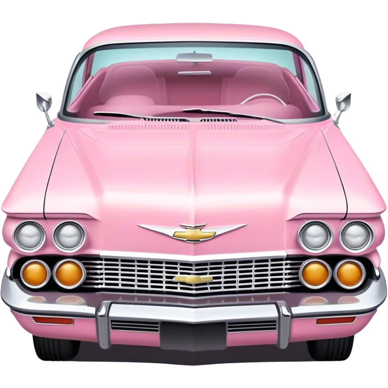 Pastel pink Chevy impala emoji