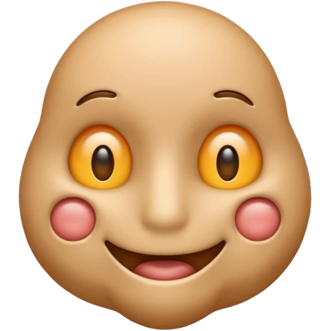 Prostate emoji without eyes, just a prostate emoji