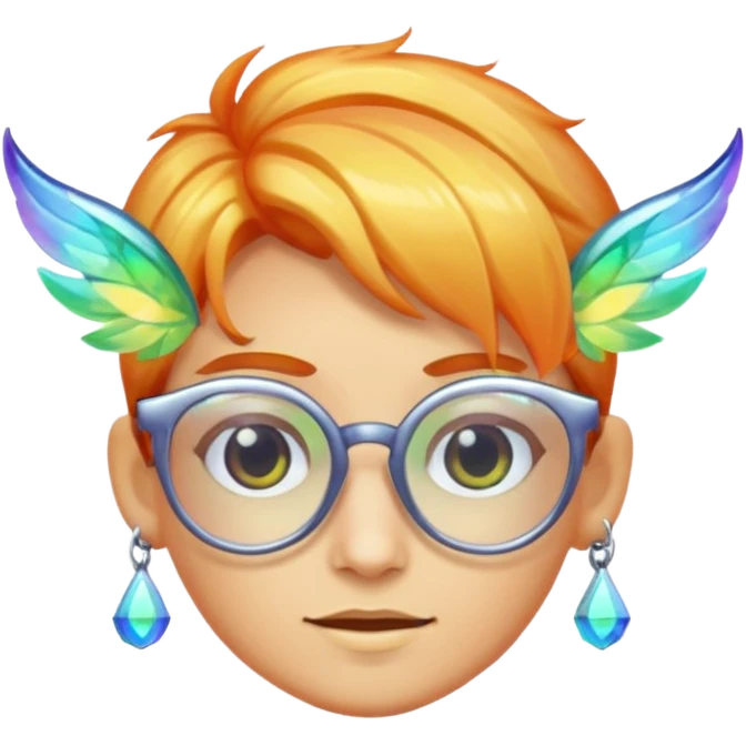 glasses with fae emoji