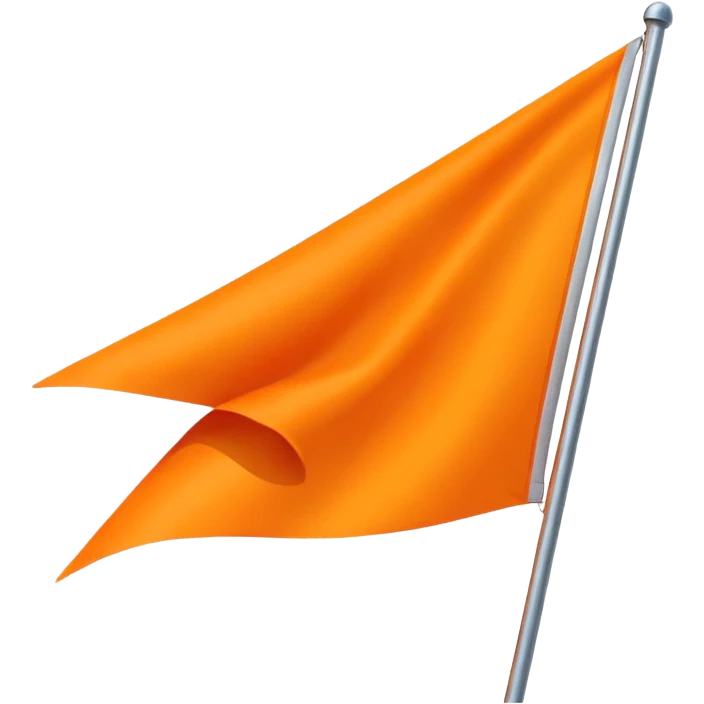 Double triangular orenge Flag emoji