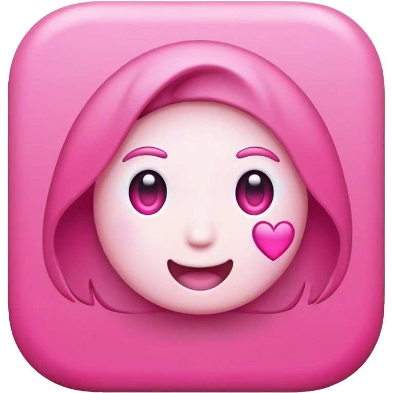 pink social media emoji