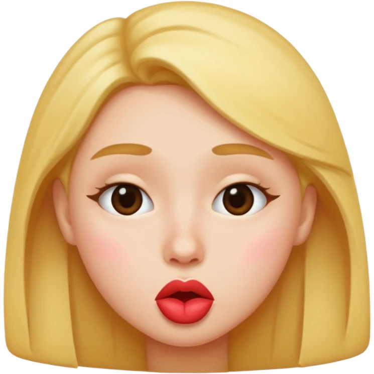 Mad kissy face emoji