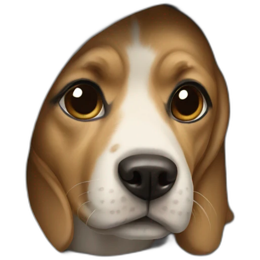 Dog wearing a hoodie emoji
