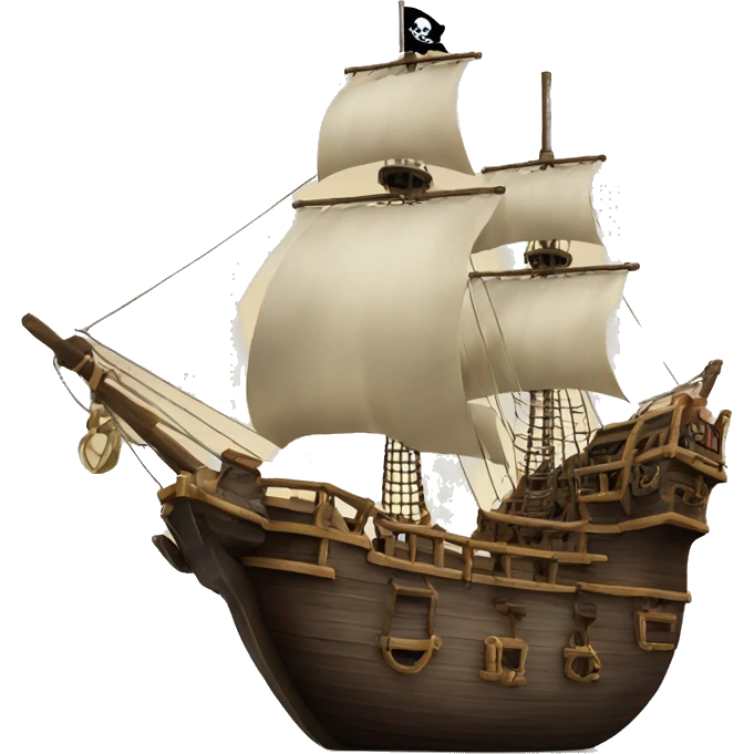 Pirate ship bigger emoji