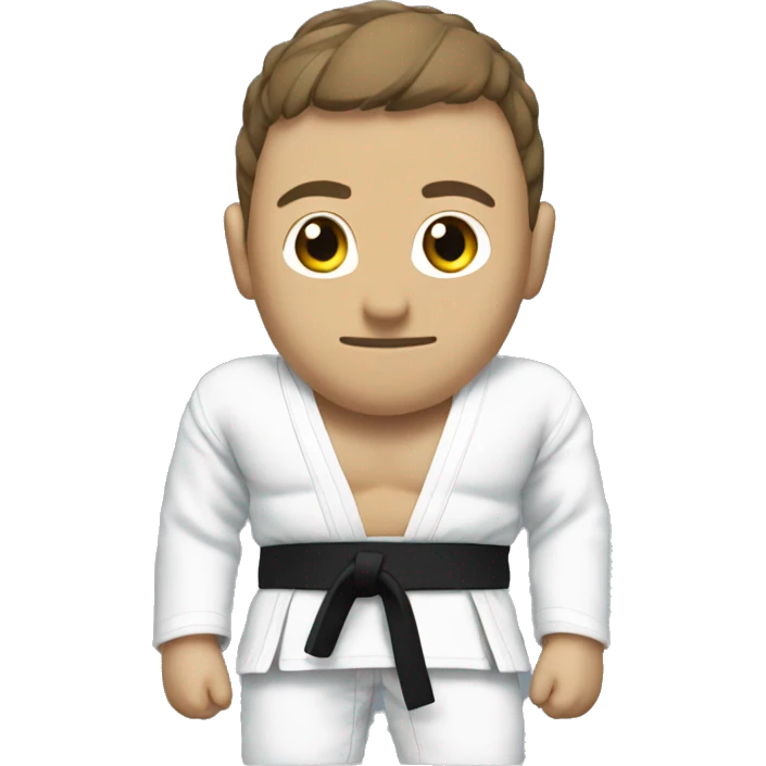 A bjj blue belt with two white strips by it self emoji