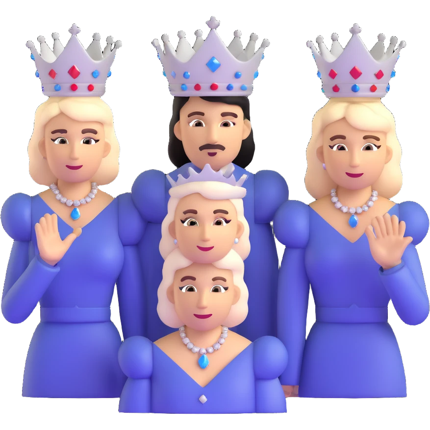 Queen band members in Bohemian Rhapsody diamond formation faces in darkness emoji